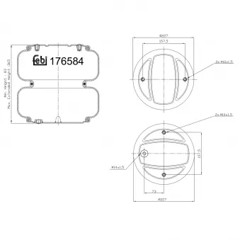 Ressort pneumatique, suspension pneumatique FEBI BILSTEIN