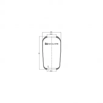 Soufflet à air, suspension pneumatique FEBI BILSTEIN