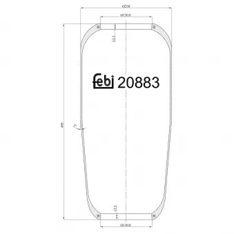 Soufflet à air, suspension pneumatique FEBI BILSTEIN