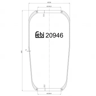 Soufflet à air, suspension pneumatique FEBI BILSTEIN