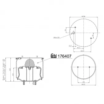 Ressort pneumatique, suspension pneumatique FEBI BILSTEIN