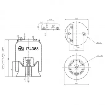 Ressort pneumatique, suspension pneumatique FEBI BILSTEIN