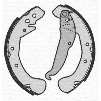 Jeu de 4 plaquettes de frein avant MAGNETI MARELLI