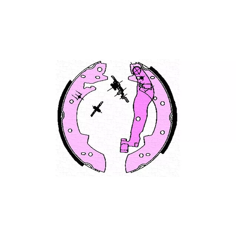 Jeu de 4 plaquettes de frein avant MAGNETI MARELLI 360219192023