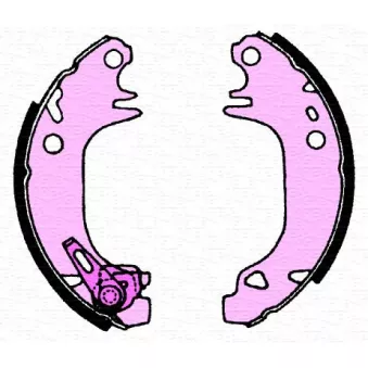 Jeu de 4 plaquettes de frein avant MAGNETI MARELLI