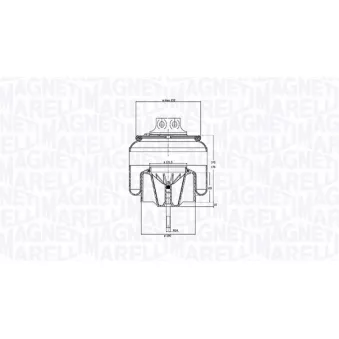 Ressort pneumatique, suspension pneumatique MAGNETI MARELLI 030607020273