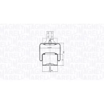 Ressort pneumatique, suspension pneumatique MAGNETI MARELLI 030607020166