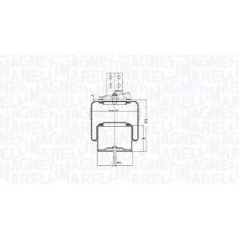 Ressort pneumatique, suspension pneumatique MAGNETI MARELLI 030607020168
