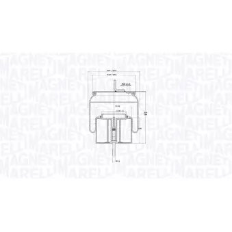 Ressort pneumatique, suspension pneumatique MAGNETI MARELLI 030607020298