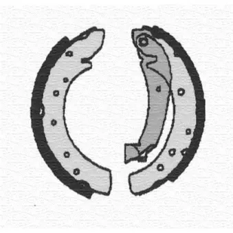 Jeu de 4 plaquettes de frein avant MAGNETI MARELLI