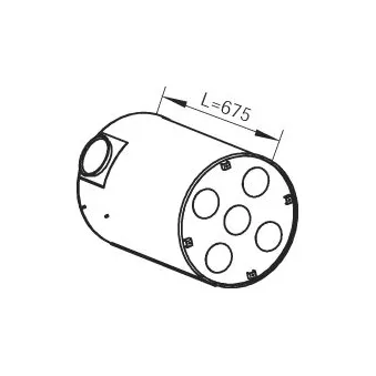 Pot de détente/silenciaux arrière DINEX
