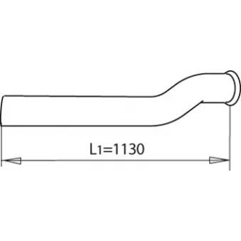 Tuyau d'échappement DINEX