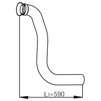 Tuyau d'échappement DINEX 53281