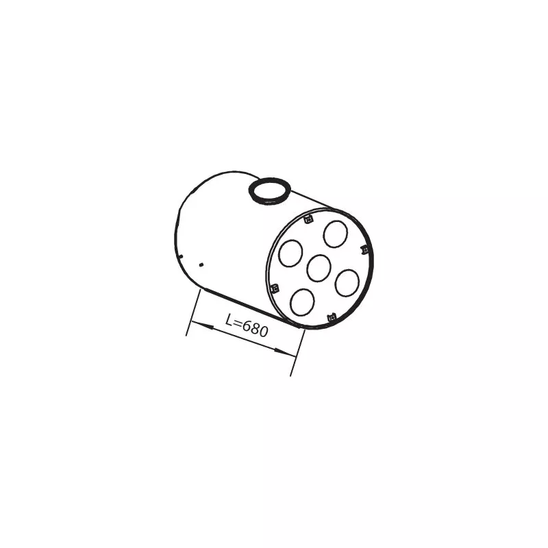 Pot de détente/silenciaux arrière DINEX 80403