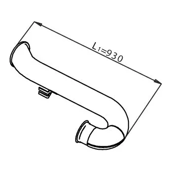 Tuyau d'échappement DINEX