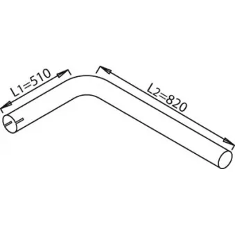 Tuyau d'échappement DINEX