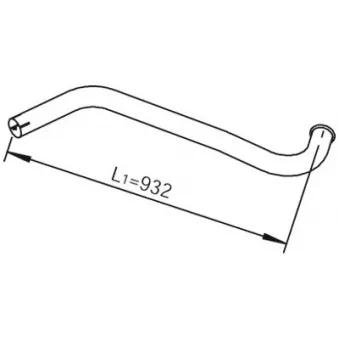 Tuyau d'échappement DINEX