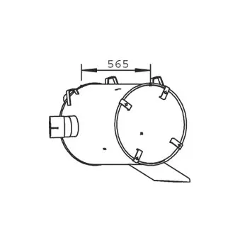 Pot de détente/silenciaux arrière DINEX