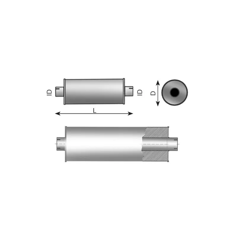 Pot de détente/silenciaux arrière DINEX 68305