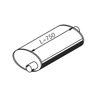 Pot de détente/silenciaux arrière DINEX