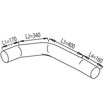 Tuyau d'échappement DINEX
