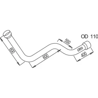 Tuyau d'échappement DINEX