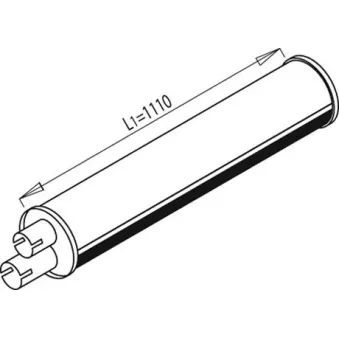 Silencieux arrière DINEX