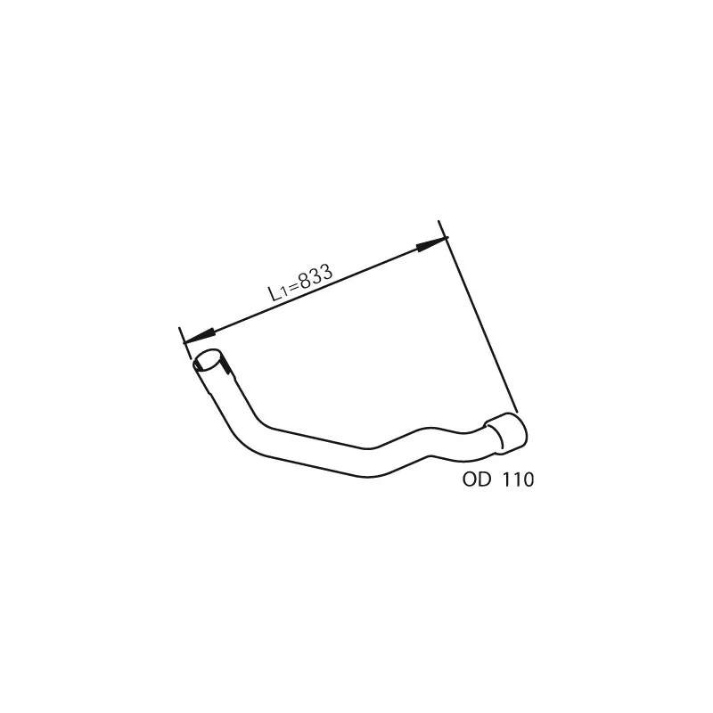 Tuyau d'échappement DINEX 28219