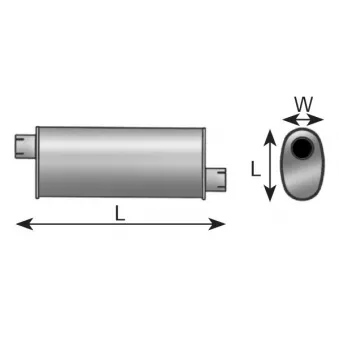 Pot de détente/silenciaux arrière DINEX