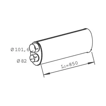 Pot de détente/silenciaux arrière DINEX 47308