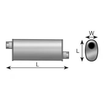 Silencieux central DINEX