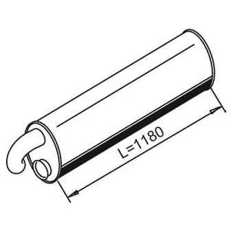 Silencieux arrière DINEX