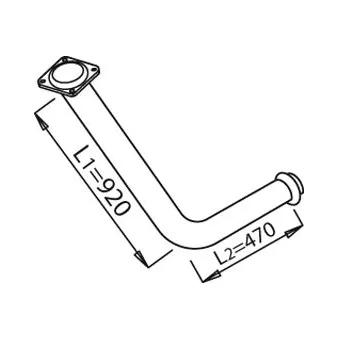 Tuyau d'échappement DINEX