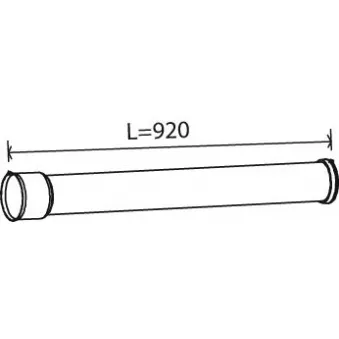 Tuyau d'échappement DINEX