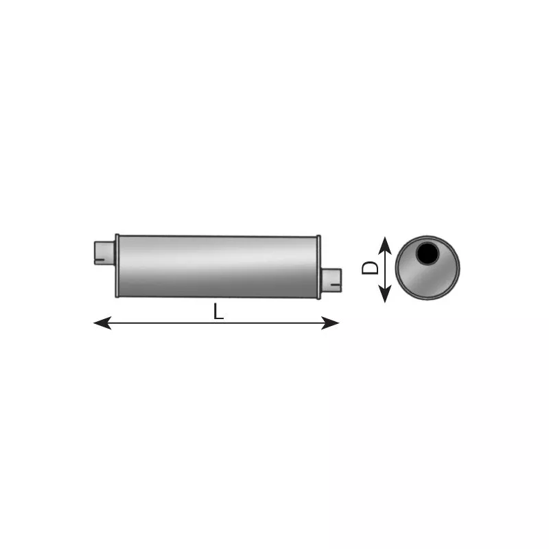 Silencieux arrière DINEX 21312