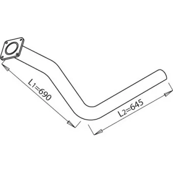 Tuyau d'échappement DINEX