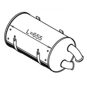 Silencieux arrière DINEX