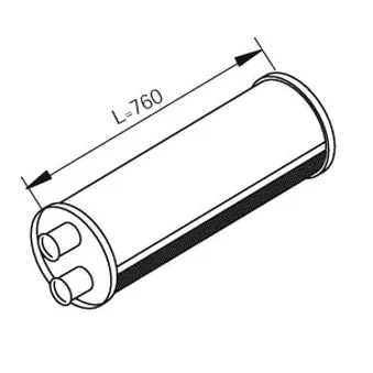 Silencieux arrière DINEX