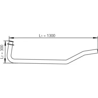Tuyau d'échappement DINEX