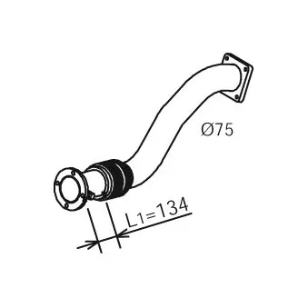Tuyau d'échappement DINEX