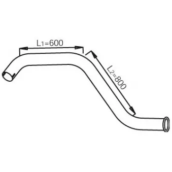 Tuyau d'échappement DINEX