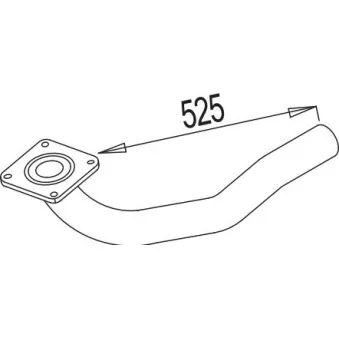 Tuyau d'échappement DINEX