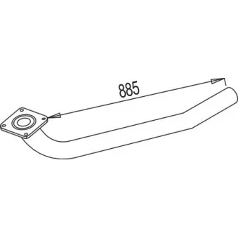 Tuyau d'échappement DINEX