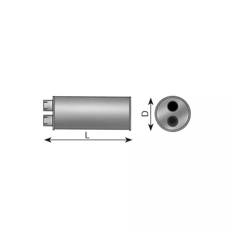 Pot de détente/silenciaux arrière DINEX 50404