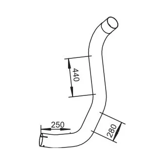 Tuyau d'échappement DINEX