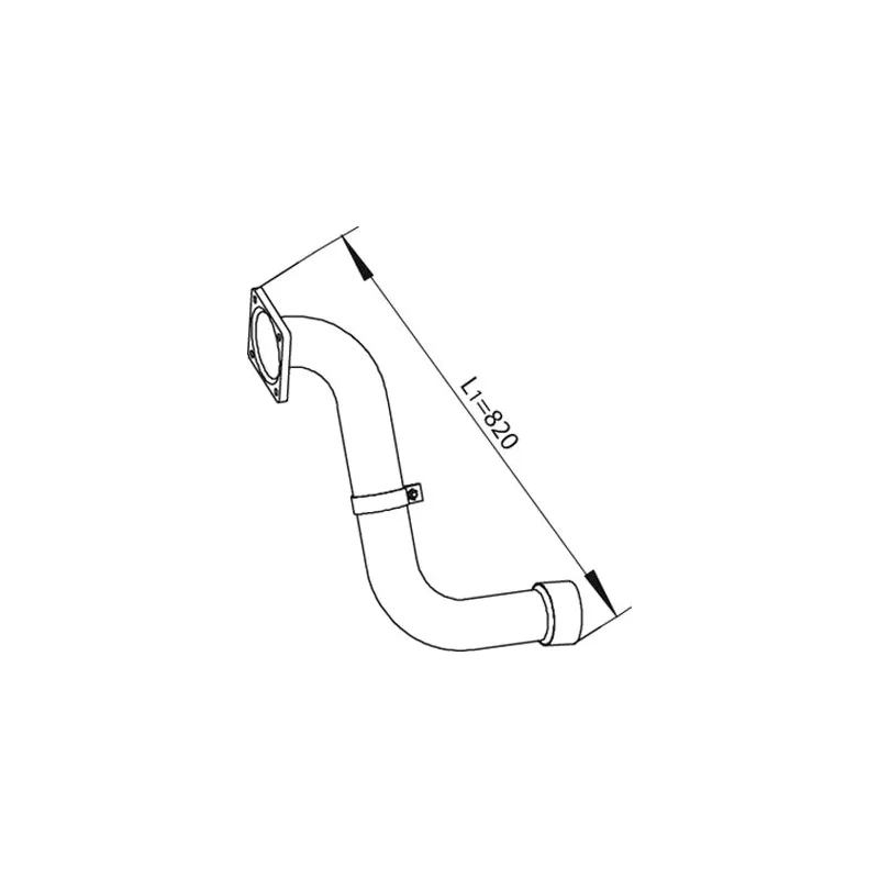 Tuyau d'échappement DINEX 49239