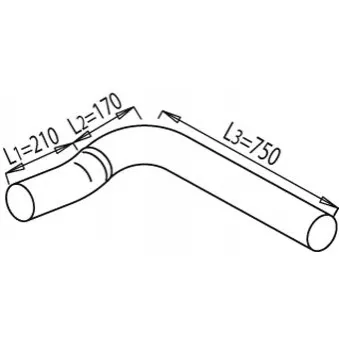 Tuyau d'échappement DINEX
