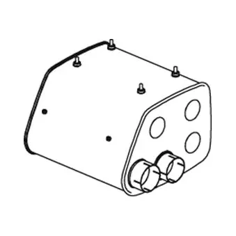 Pot de détente/silenciaux arrière DINEX