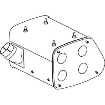 Pot de détente/silenciaux arrière DINEX