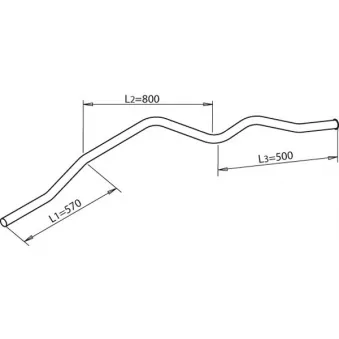 Tuyau d'échappement DINEX